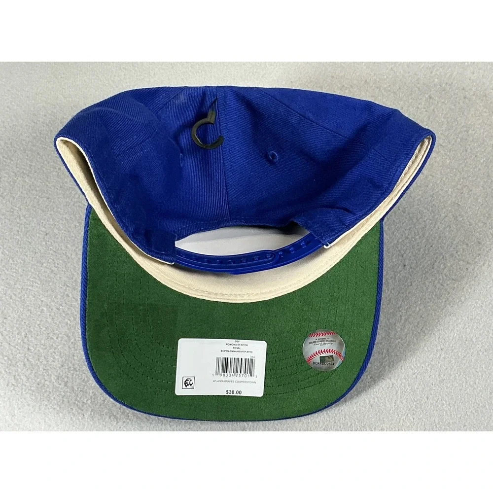 Atlanta Braves 47 Brand Hitch Hat Snapback Blue Cooperstown OSFA NEW - Picture 8 of 9